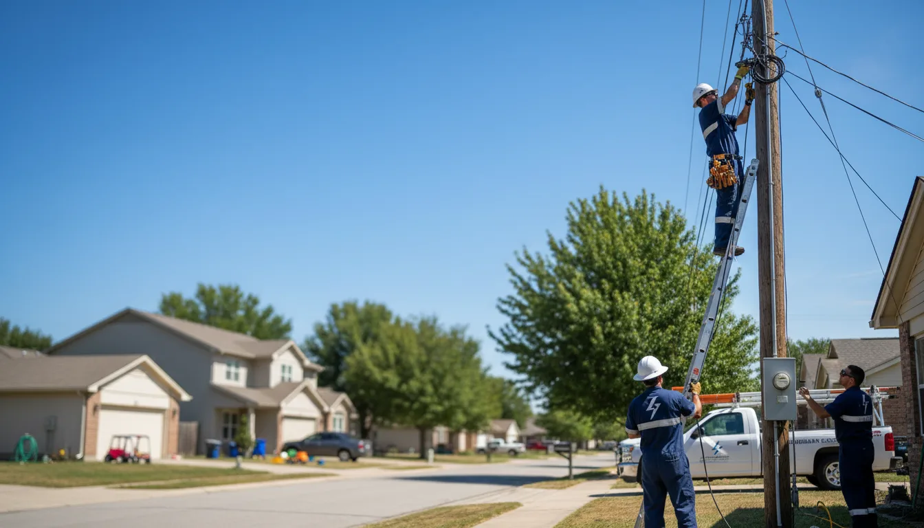Residential electrician providing installation services in Hogansville, GA